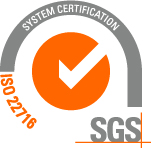 ISO22716取得済み